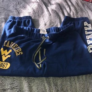 PINK WVU sweatpants